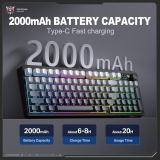 Onikuma MT902 Tri-Mode Vezeték Nélküli Gamer Billentyűzet