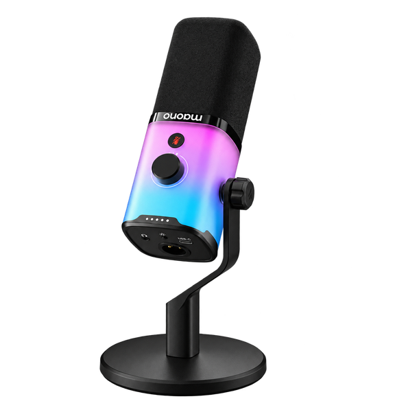 MAONO PD100X USB Dynamic Streamer Mikrofon RGB - Fekete