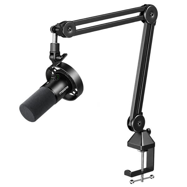 MAONO PD300XS USB/XLR Dynamic Streamer/Podcast Mikrofon + Tartókar Kit - Fekete