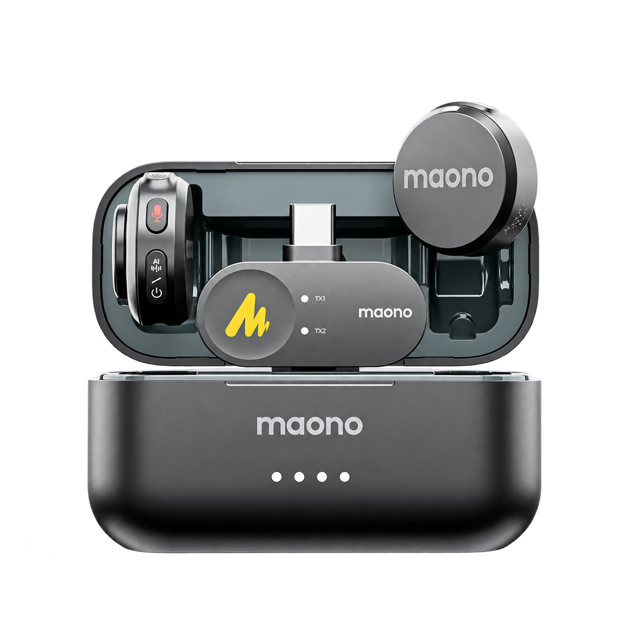 MAONO Wave T5 Csiptethető Vezeték Nélküli Zajszűrős Mikrofon Kit