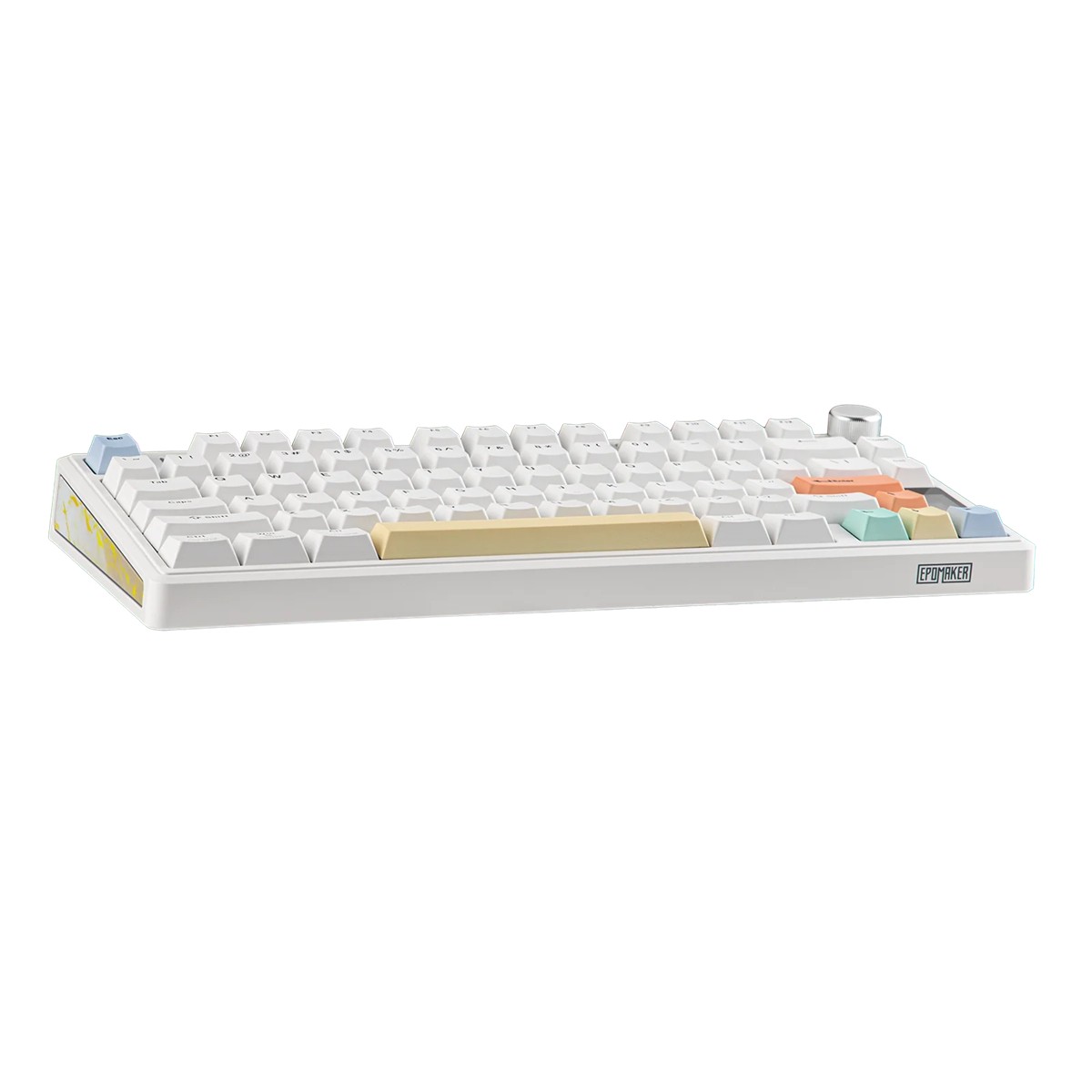 EPOMAKER TH80 V2 Pro – Fehér · Sea Salt Silent V2 kapcsoló
