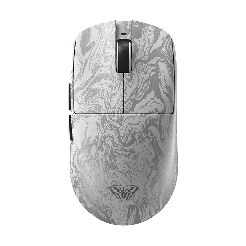 AULA X9 MAX 8K fehér, mintázott gamer egér