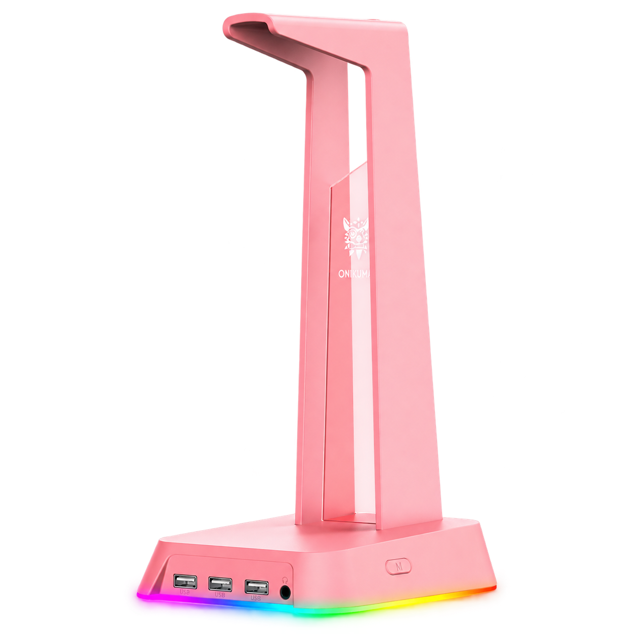 ONIKUMA ST-2 pink headsetállvány RGB talppal