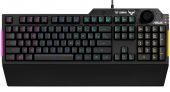 ASUS TUF Gamer K1 Gamer Billentyűzet - RGB - Fekete - Magyar kiosztás - 2 év garancia - Billentyűzet
