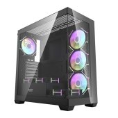 DarkFlash DS900 ATX Számítógépház 7 ARGB ventilátorral