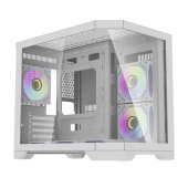 DarkFlash FT418 Számítógépház - Fehér - 6x ARGB ventilátorral - PC alkatrészek