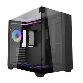 DarkFlash TH285 ATX számítógépház fekete színben