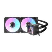 DarkFlash DV240S 240mm ARGB CPU vízhűtő LCD kijelzővel