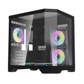 DarkFlash FT350 számítógépház 5 ARGB ventilátorral