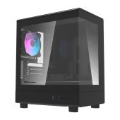 DarkFlash DB330M M-ATX számítógépház fekete színben 3 ventilátorral