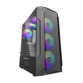 DarkFlash LEO ATX számítógépház fekete színben