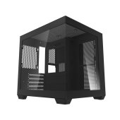 DarkFlash C275P M-ATX számítógépház fekete színben
