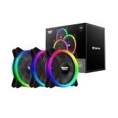 DarkFlash DR12 Pro 3in1 ARGB ventilátor szett fekete