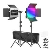 Neewer 660 PRO II RGB LED Videólámpa Szett állvánnyal - Studiófelszerelés