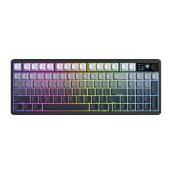Onikuma MT902 Tri-Mode Vezeték Nélküli Gamer Billentyűzet, Membrános, Normál, RGB, anti ghosting, vezeték nélküli, wireless, USB