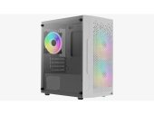 AeroCool Trinity Mini Mesh ARGB mATX Számítógépház Fehér