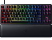 Razer Huntsman V2 TKL Mechanikus Gamer Billentyűzet - Lila Switch - US Kiosztás - RGB - Fekete - 1 év garancia - Billentyűzet