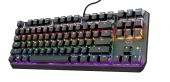 Trust GXT 834 Callaz Mechanikus Gamer Billentyűzet - Angol Kiosztás! (US) - 2 év garancia - Billentyűzet