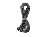 CableMod C-Series Pro 12VHPWR Adapterkábel - B Verzió, 90° - Carbon - 16-pin - 4x 8-pin PCIe - PC alkatrészek