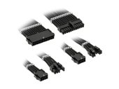 Kolink Core Standard Fonott Kábelhosszabbító Készlet Jet Black színben