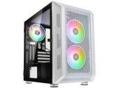 Kolink Citadel Mesh RGB mATX számítógépház fehér színben