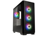 Kolink Unity Solar ARGB Mesh Midi-Tower Számítógépház Fekete