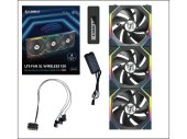 Lian Li UNI FAN SL Wireless ARGB PWM Ventilátor - 120mm - Fekete - 3 darabos csomag - PC alkatrészek
