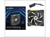 Lian Li UNI FAN SL Wireless 120mm ARGB PWM Ventilátor - Fekete - Fordított lapát - PC alkatrészek