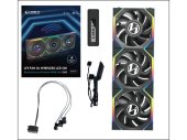 Lian Li UNI FAN SL Wireless LCD 120mm ARGB PWM Ventilátor 3db-os csomag