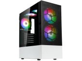 Kolink Observatory MX Mesh ARGB Számítógépház - Fekete/Fehér - PC alkatrészek