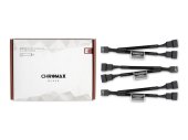 Noctua NA-SYC1 chromax.black 3/4-pin PWM Y-elosztó kábel szett