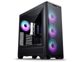 Phanteks Eclipse G400A edzett üveg számítógépház szatén fekete színben