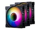 Phanteks M25 Gen2 120mm PWM D-RGB Ventilátor 3 darabos készlet fekete