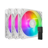 Cooler Master SickleFlow Edge 120 ARGB 3-as ventilátor szett fehér színben