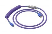 Glorious Coiled Cable Nebula - USB-C Spirálkábel - Lila - Kábelek