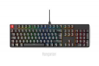 Glorious Keycap Szett - Magyar billentyű kupak - Fekete