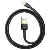 Baseus Cafule USB-A - Lightning Adatkábel - 1m - Fekete/Arany - Kábelek