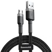 Baseus Cafule USB-A - Micro USB Adatkábel - 2m - Szürke/Fekete - Kábelek