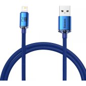 Baseus Crystal Shine USB-A - Lightning Adatkábel - 1.2m - Kék - Kábelek