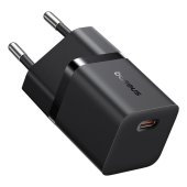Baseus GaN5 Mini 25W USB-C hálózati gyorstöltő fekete