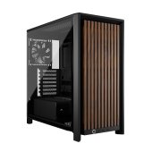 Corsair FRAME 4000D WOOD RS Mid-Tower ATX Ház - Fekete/Dió - PC alkatrészek
