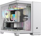 Corsair 2500X Dual-Chamber Micro-ATX Számítógépház Fehér