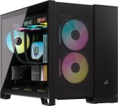 Corsair 2500D Airflow Számítógépház - Fekete - PC alkatrészek