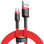 Baseus Cafule USB-A - USB-C Kábel - 2m - Piros - Kábelek