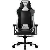 LORGAR Base 311 Gamer szék fekete-fehér, Műbőr, 150 kg, 4D könyöktámasz