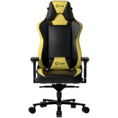 LORGAR Base 311 Gamer szék fekete-sárga, Műbőr, 150 kg, 4D könyöktámasz