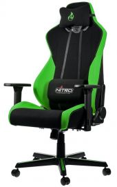 Nitro Concepts S300 Atom Zöld Gaming Szék - Fekete/Zöld - 2 év garancia - Gamer szék