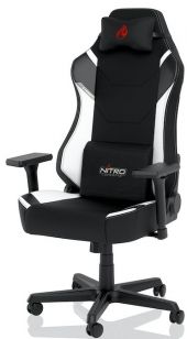 Nitro Concepts X1000 Gaming Szék - Fekete/Fehér - 2 év garancia - Gamer szék