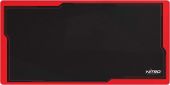 Nitro Concepts Deskmat DM12 Szövet Egérpad - 120 cm x 60 cm - Fekete/Piros, 3XL