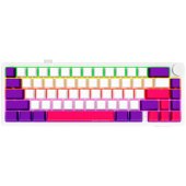 LORGAR KBP70MW, Vezetéknélküli 65% Mechanikus Gamer Pro Billentyűzet - Fehér, EGYEDI switch, Mechanikus, TKL, RGB, fém, vezeték nélküli, wireless, USB